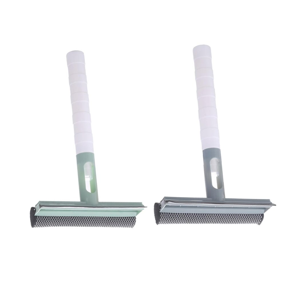 Beaupretty 2Pcs Window Cleaning Tool Dual Sided Glass Wiper with Ergonomic Handle Durable Water Removal Glass Cleaning Squeegee for Home Use Random Color