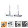 Beaupretty 2Pcs Window Cleaning Tool Dual Sided Glass Wiper with Ergonomic Handle Durable Water Removal Glass Cleaning Squeegee for Home Use Random Color view 2