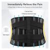 AFPSDLFJDLS Lower Back Brace with 6 Stays Anti-Skid Orthopedic Lumbar Support Breathable Waist Support Belt for Gym(X-Large) view 3