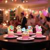 72Pcs Edible Summer Beach Pool Cupcake Toppers Wafer Paper Sun Flower Watermelon Water Gun Coconut Slippers Cupcake Picks Pool Party Birthday Tropical Luau Party Supplies view 2