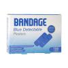 100 pcs of Blue Metal detectable Waterproof Bandage for Food Service | Non Adhesive Wound pad | 1" x 3" Suitable for Catering Emergency and Wound Care (1" x 3") view 1