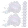 PartyKindom 20pcs Organza Pull Bows for Wrapping Sheer Decorative Bows for Presents Holiday and Party Decorations view 1