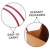 Abaodam 4pcs Kraft Paper Flower Boxes for Arrangements with Handles Reusable Floral Bags for Succulent Plants and Bouquets for Weddings and Special Occasions view 3