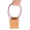 Abaodam 4pcs Kraft Paper Flower Boxes for Arrangements with Handles Reusable Floral Bags for Succulent Plants and Bouquets for Weddings and Special Occasions view 4