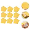 ABOOFAN 100pcs Yellow Checkered Sandwich Wrappers Greaseproof Oil-proof Paper Disposable Food Packing Paper for Picnics Parties and Takeout view 3