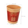 NOLITOY 50pcs Double Happiness Wedding Paper Cups Red Disposable Drink Cups for Celebrations Engagements Thicken Paper Mugs for Easy Cleanup view 2