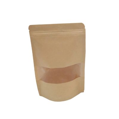 CIYODO 25pcs Food Grade Packing Bags with Window Zipper Self Sealing Pouches for Dried Food Tea Candy Snacks Stand Up Design