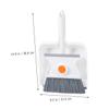 CHILDWEET Mini Dustpan and Brush Set Compact Desktop Cleaning Kit for Home Office and Study Ergonomic Design Durable Materials for Quick Cleanups view 2