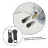 OSALADI 10pcs Heavy Duty Zipper Head Replacement Kit for Coats Jackets Pants and Luggage Universal Metal Zipper Pull Tabs for Easy Repair view 3