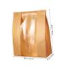 Cabilock Bread Pack Bags 50 Pcs Kraft Paper Brown for Loaf Storage view 2