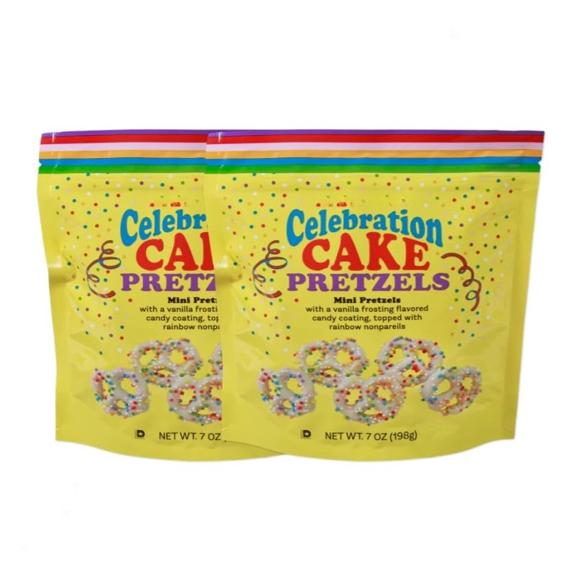 Celebration Cake Pretzels Pack of 2 each 7oz