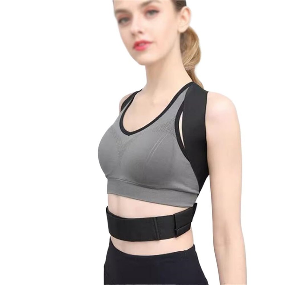 AFPSDLFJDLS Men and Women Hunchback Orthotics Thin and Invisible Student Guard Back Correction Belt(Medium)