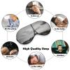 Sleep Mask for Sleeping with Adjustable Strap Sleep Mask for Side Sleeper Soft Eiffel Tower with Rose Breathable Eye Cover for Night Sleep Work Nap view 4