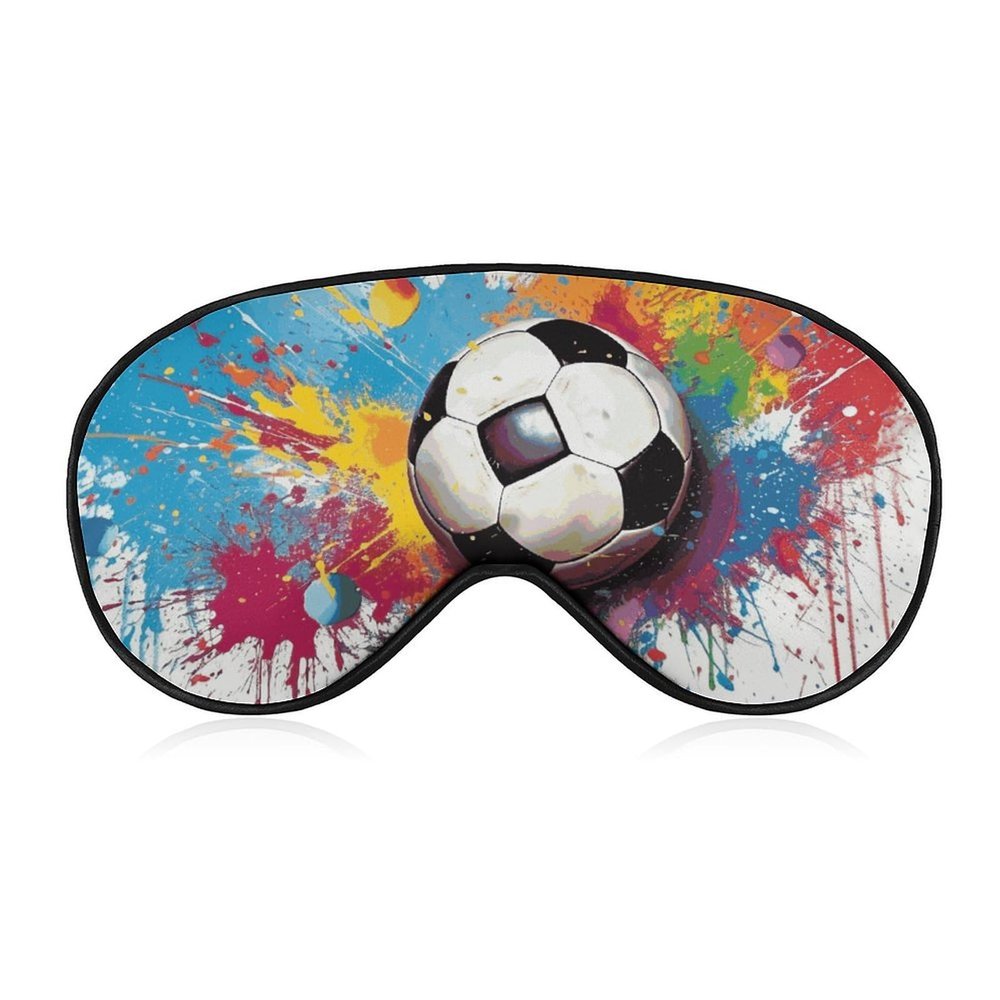 Sleep Mask for Sleeping with Adjustable Strap Sleep Mask for Side Sleeper Soft Sport Football Breathable Eye Cover for Night Sleep Work Nap