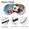 Sleep Mask for Sleeping with Adjustable Strap Sleep Mask for Side Sleeper Soft Sport Football Breathable Eye Cover for Night Sleep Work Nap view 3