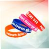 DECHOUS 4Pcs Alert Bracelets for PVC Wristbands with Various Designs Comfortable and Durable Hand Straps for Boys for Everyday Wear and Parties view 2