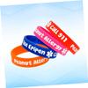 DECHOUS 4Pcs Alert Bracelets for PVC Wristbands with Various Designs Comfortable and Durable Hand Straps for Boys for Everyday Wear and Parties view 4