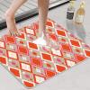 OWUFFY Loofah Shower Mat Non Slip - Anti Slip Grid Shower Mats for Inside Shower, Tub, Bathroom, Wet Areas - Soft Bath Mat Without Suction Cups - Secure Mats Textured (4x6ft/47x71in) view 2