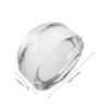KALLORY Reading Magnifier for Seniors Acrylic Dome Magnifying Glass Easy Glide for Documents Books Stamps view 2