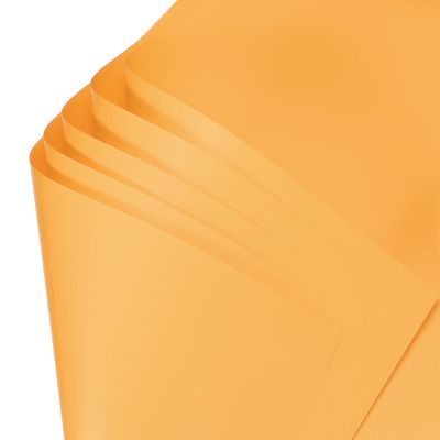 uxcell 20 Sheets Flower Wrapping Paper, 21.5" x 21.5" Waterproof Floral Bouquet Wrapping Papers Florist Supplies for Wedding Party Gift Packaging DIY Crafts, Light Orange
