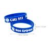 GALPADA 4pcs Medical Alert Silicone Bracelets for Boy Girl Durable Wristbands with Random Colors Peanut Allergy Warning Design for Boy Girl Comfortable and Easy to Wear view 2