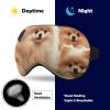 Sleep Mask for Sleeping with Adjustable Strap Sleep Mask for Side Sleeper Soft Pomeranians Puppies Breathable Eye Cover for Night Sleep Work Nap view 4