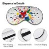 Sleep Mask for Sleeping with Adjustable Strap Sleep Mask for Side Sleeper Soft Paint Drops Splattered on A White Background Breathable Eye Cover for Night Sleep Work Nap view 3