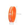 KESYOO 4pcs Silicone Bracelet Boy Girl Safety Medical Alert Wristband for Boys Girls PVC Decorative Wristbands view 2