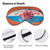 Sleep Mask for Sleeping with Adjustable Strap Sleep Mask for Side Sleeper Soft Surfboard Octopus Breathable Eye Cover for Night Sleep Work Nap view 3