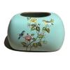 FYorbitH Tissue Box Cover Ceramic Tissue Box Blue for Hotel Living Room Desktop Vintage Napkin Box Pumping Paperchase Dispenser view 3