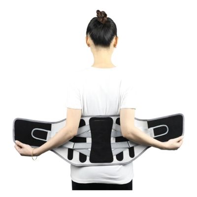 BIOMICE Waist Support Lumbar Back Brace Waist Back Posture Corrector with 3 Waist Pads Massage Shaper Belt Lumbar Support Belt(Black,M)