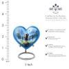 Casketique American Native Funeral Urns for Adult Male 1 Large 4 Keepsake - Memorial Burial Cremation Urns for Adult Ashes Women - Blue Memorial Container for Human Ashes - 8 & 3 Inch view 2