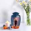 Casketique Native American Urn for Ashes Adult Male - Blue Funeral Urn for Ashes for Women - Memorial Urns for Human Ash Adult Man - Cremation Burial for Men & Women 1 Large & 1 Keepsake - 10 & 3 Inch view 4