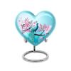 Remembrate Peacock Human Urns for Ashes Adult Female - Pink Flowers Urns for Ashes for Mom and Dad 8 Inch, 4 Keepsake Combo - Blue Adult Human Urn for Mother and Father Remains view 2