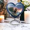 Casketique Lion Cremation Urn for Ashes for Women - Blue Memorial Urns for Adult Male Ashes 1 Large 4 Keepsake - Wilderness Companion Urn for Mom - Funeral Urns for Adult Male 8 & 3 Inch view 4