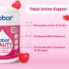Biobor Beauty Gummies, Natural 6000mcg Biotin Gummies for Women Men, No Sugar Added Hair Skin and Nails with Vitamins A C E, GMO Free, Gluten Free,120 Count view 4