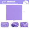 FXKS 50 PCS Lavender Square Satin Cloth Napkins, 20 X 20 Inch view 3