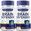 (2 Pack) Brain Defender Supplement, Brain Defend Pills for Focus and Memory Support, BrainDefender Advanced Nootropic Capsules Daily Clarity Cognitive Health Function, Brain Defense Vitamins (120 Ct) view 1
