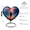 Casketique American Native Cremation Urn for Human Ashes Adult Male Set of 1 Large & 1 Keepsake - Memorial Funeral Urn for Ashes for Women Set of 2-8 & 3 Inch Combo view 2