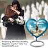 Casketique American Native Cremation Urns for Adult Ashes Women - Large Funeral Urns for Adult Male - Blue Memorial Urn for Human Ashes Female - Burial Urn for Man - 8 Inch view 3
