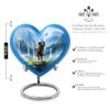 Casketique American Native Memorial Cremation Urns for Human Ashes Adult Mom Set of 1 Large & 1 Keepsake - Burial Urns for Ashes Adult Female Set of 2 - Memorial Urn for Mom & Dad - 8 & 3 Inch Combo view 2