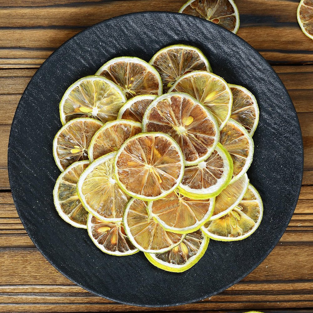 Dried Lime Slices,8.82oz/250g,Dehydrated Fruit For Cocktails,100% Natural No Additives No Sugar Added,Natural And Pure Taste,Cocktail Garnishes For Drinks,For Cake Decoration,Candle Crafts,Tea,Table Scatters , Baking Cooking