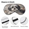 Sleep Mask for Sleeping with Adjustable Strap Sleep Mask for Side Sleeper Soft Shih Tzu Breathable Eye Cover for Night Sleep Work Nap view 3