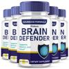 (5 Pack) Brain Defender Supplement, Brain Defend Pills for Focus and Memory Support, BrainDefender Advanced Nootropic Capsules Daily Clarity Cognitive Health Function, Brain Defense Vitamins (300 Ct) view 1