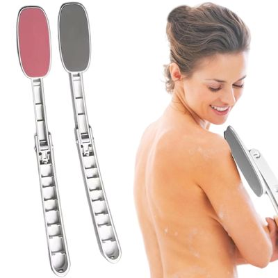 Wedhapy 2Pcs Back Lotion Applicator, Foldable Lotion Applicator with Long Handle, Multifunctional Portable Back Cream Aid