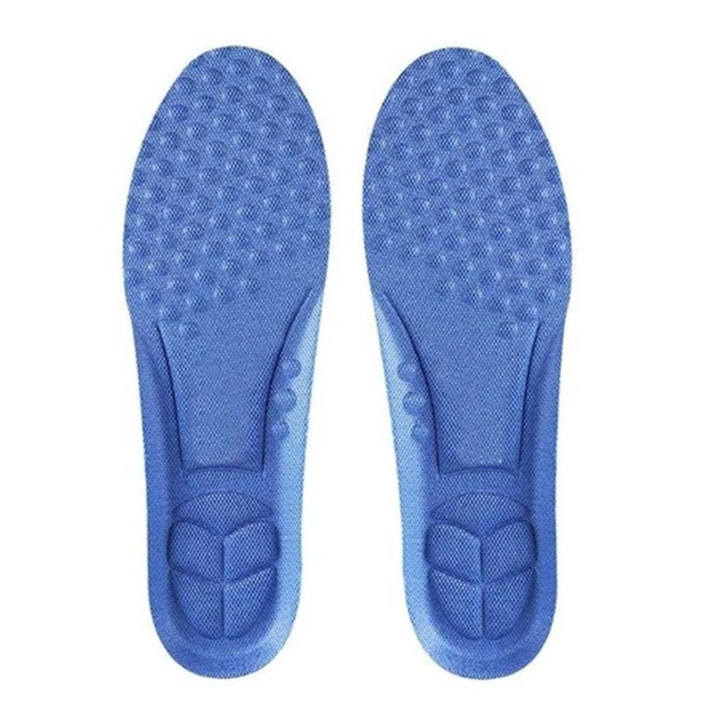 ONMYJFD Breathable Sports Insoles for Sneakers Shock Absorption Shoe Sole Deodorant Template Running Foot Pads Inner Soles Feet Shoes(Black,Large)