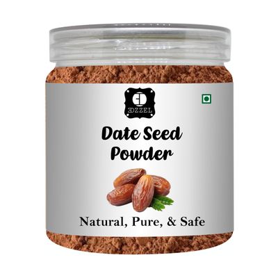 EDZZEL Date Seed Powder - Dry Roasted | 400 GM (14.10 OZ)