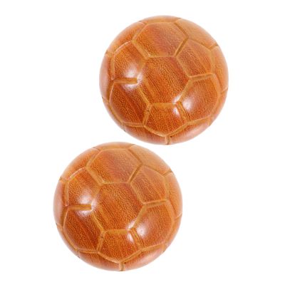 2pcs Hand Exercise Balls Sports Inspired Baoding Balls for Hand Therapy Relaxation and Daily Use Ergonomic Design with Natural Grain Patterns