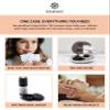 Essence Pearl Travel Case | Immunity Essential Oil | Aromatherapy Nasal Diffuser & Essential Oil Carrying Case | Eucalyptus, Lemon & Cinnamon Blend | Travel-Friendly Kit | Black Pod view 3