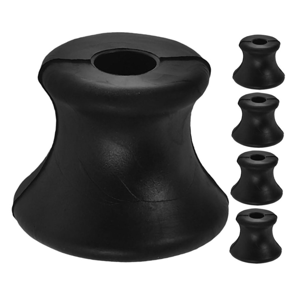 GOOHOCHY 5pcs Meditation Tool Stand Sound Resonance Accessory Set for Tuning Forks Non-slip Rubber Bases for Yoga